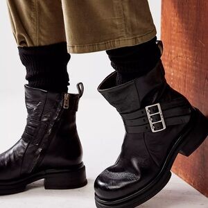 Rare Free People x A.S. 98 Crossroads Moto Boots